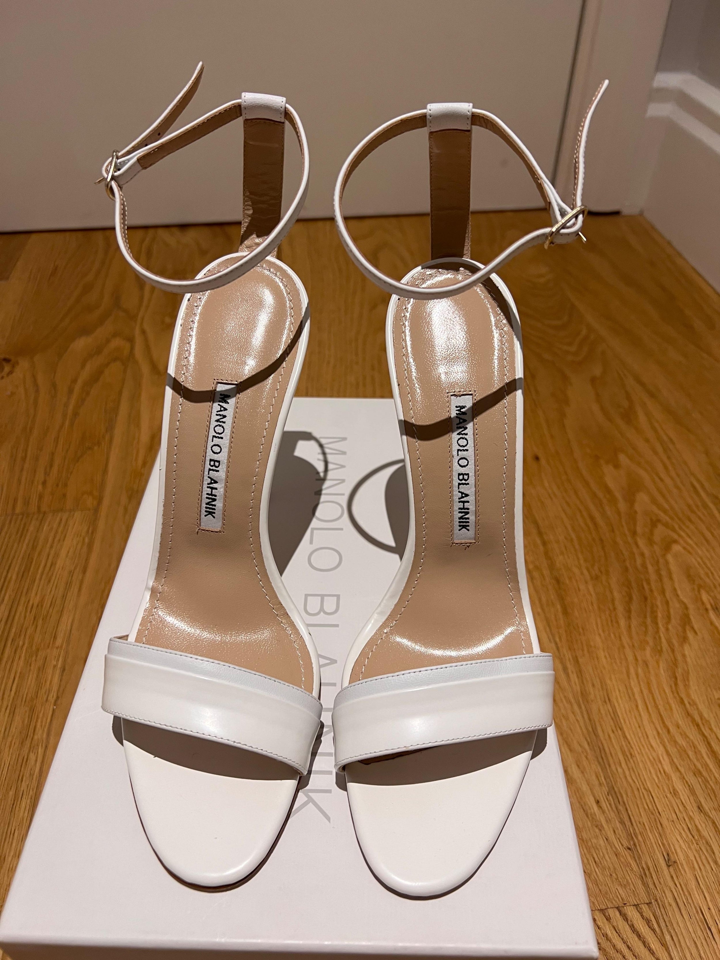White Leather Spezia 115 Sandals