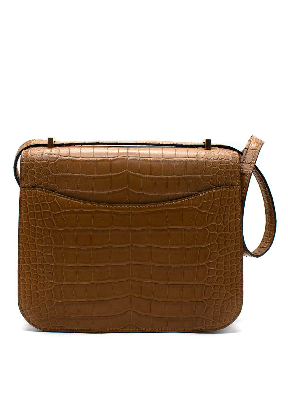 Hermes Constance 18 in Matte Alligator with Gold Hardware