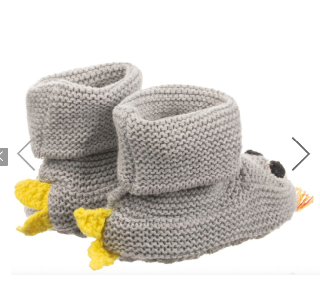 Stella McCartney Grey Organic Cotton & Wool Botties & Hat