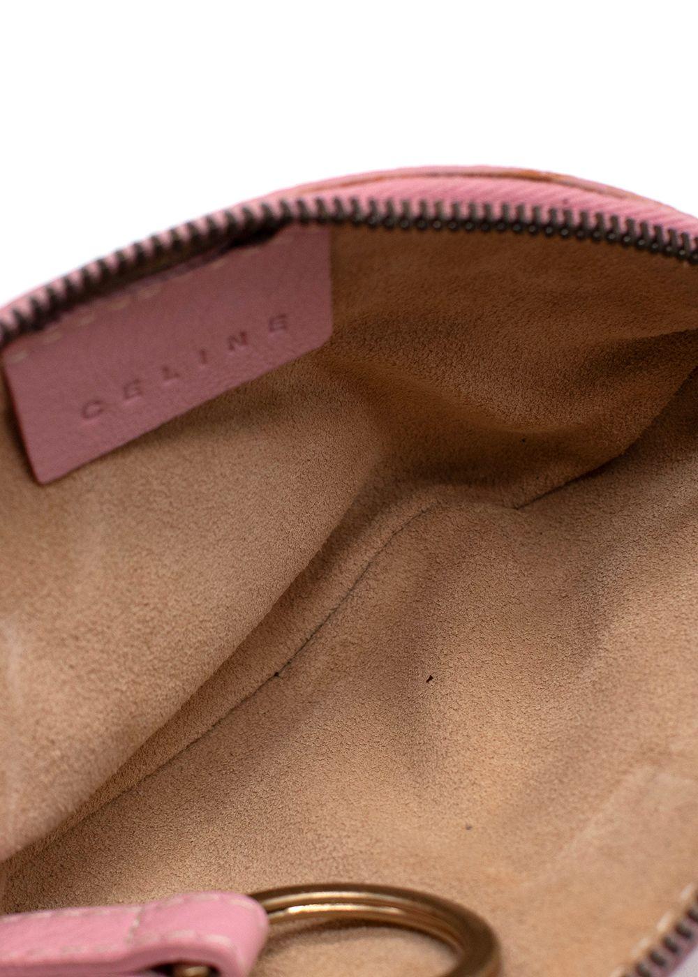 Celine Pink Logo Coin Purse
