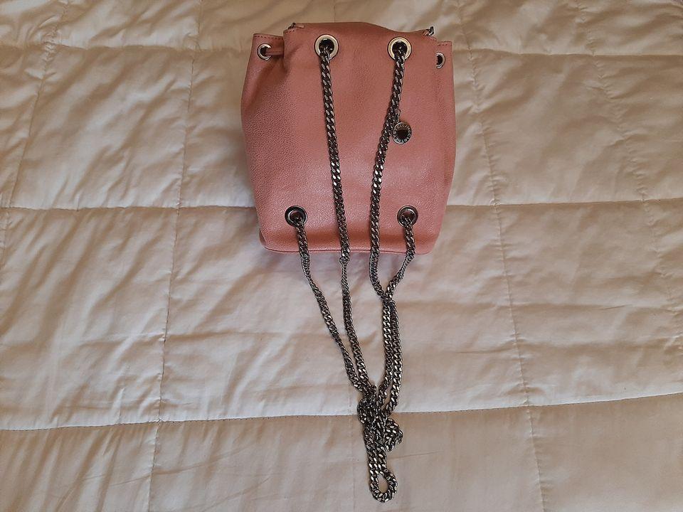 Stella McCartney Pink Faux Leather Falabella Backpack