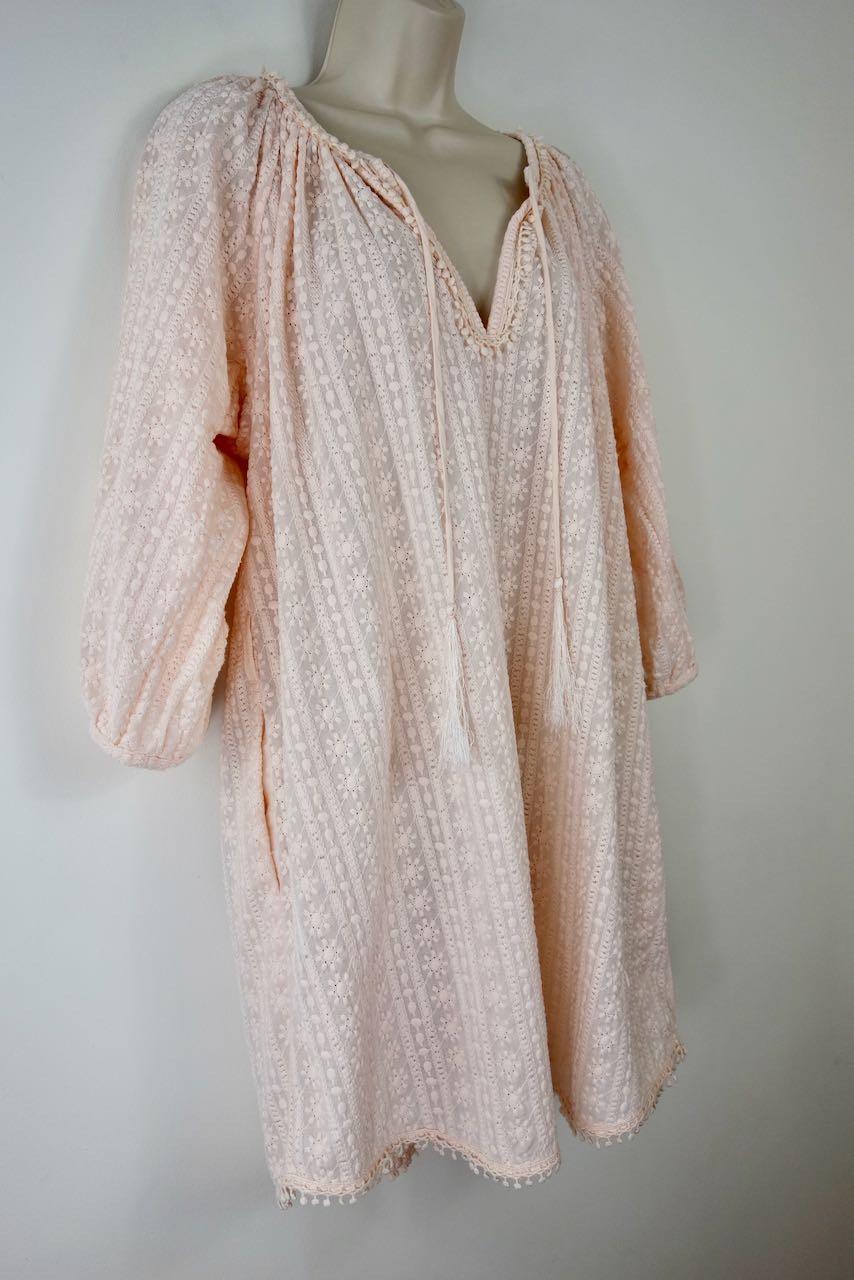 Breezy Embroidered Beach Dress