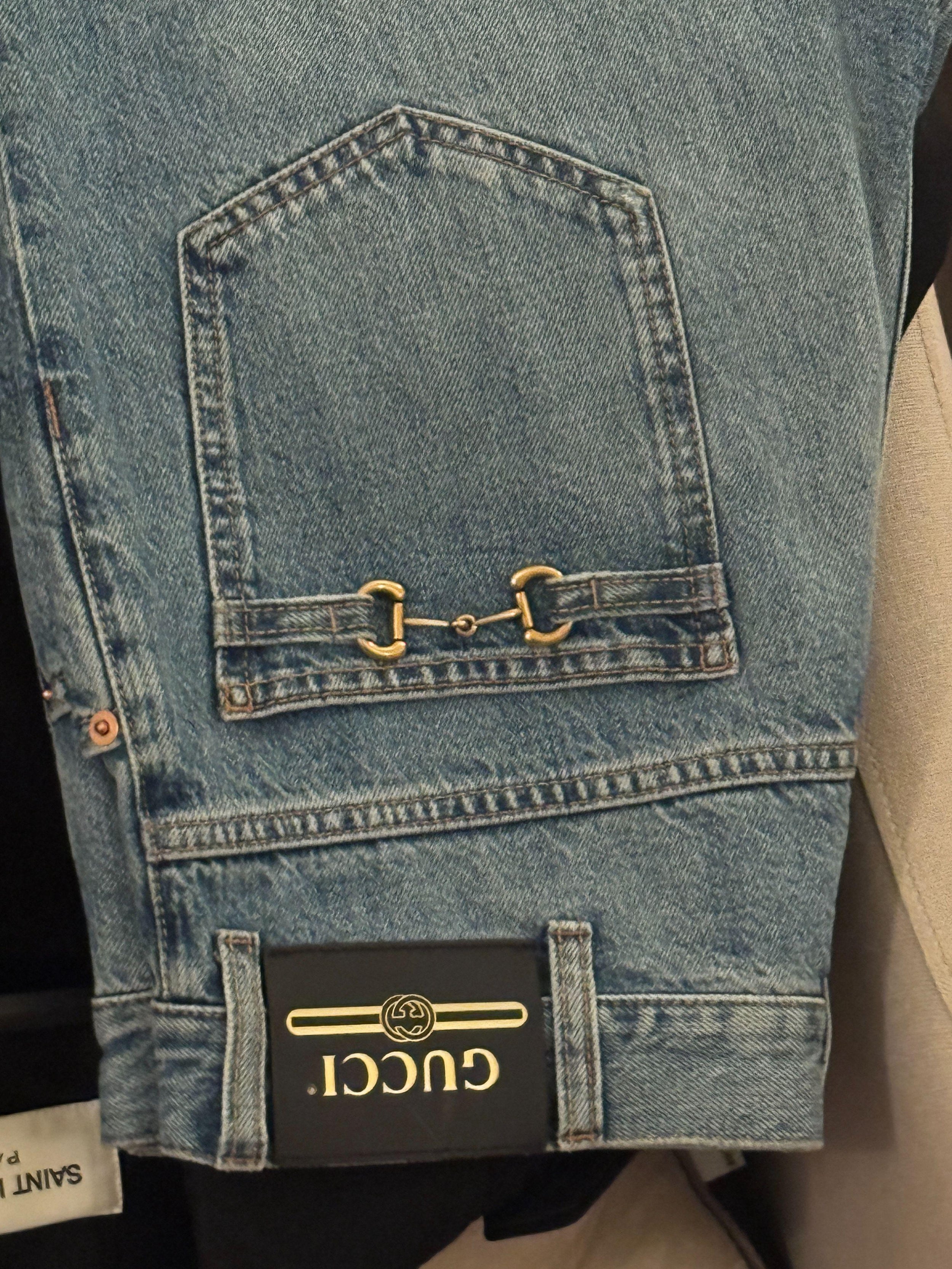Gucci Unisex Horsebit Jeans