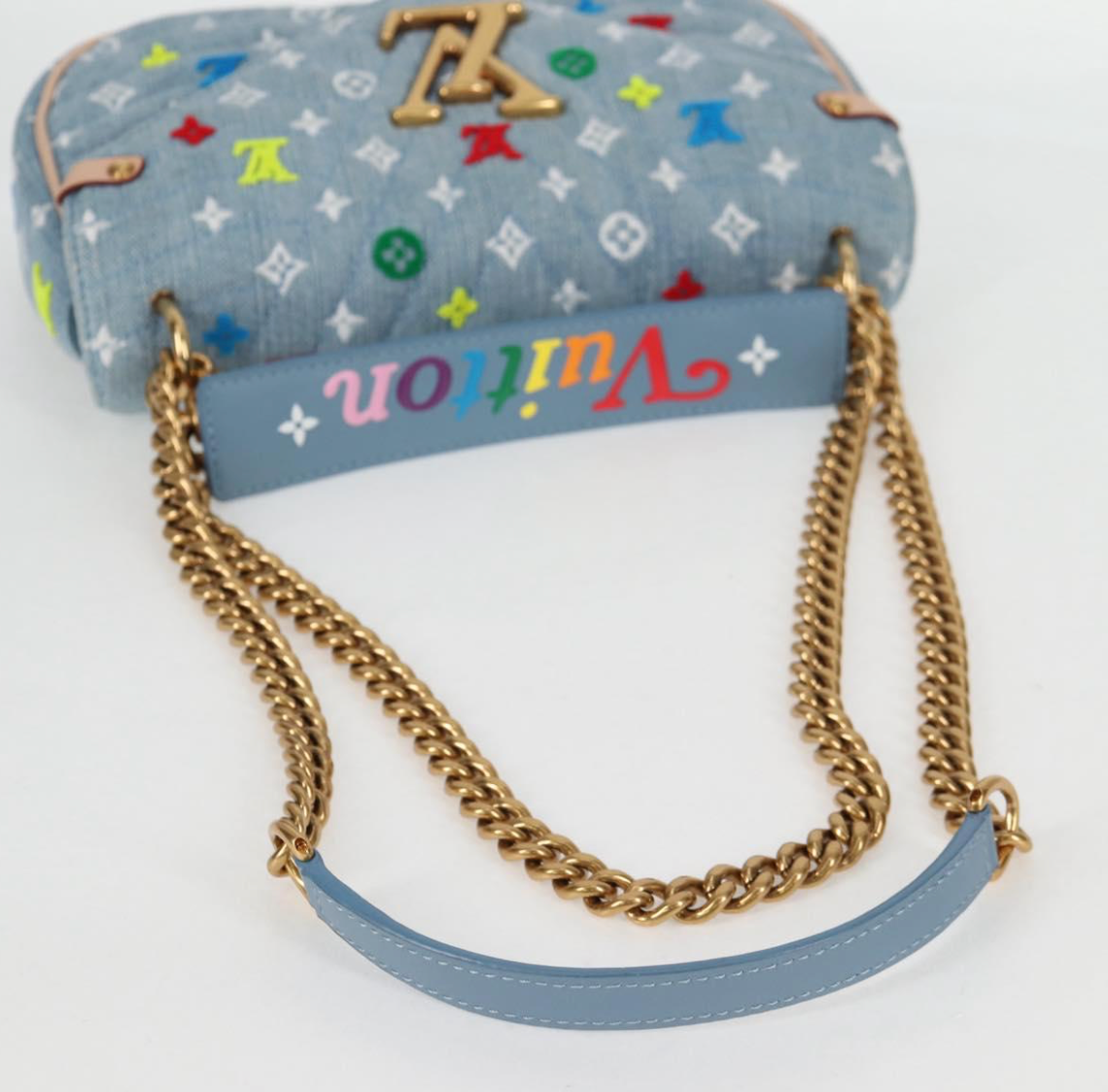 Louis Vuitton Monogram Light Denim New Wave Bag