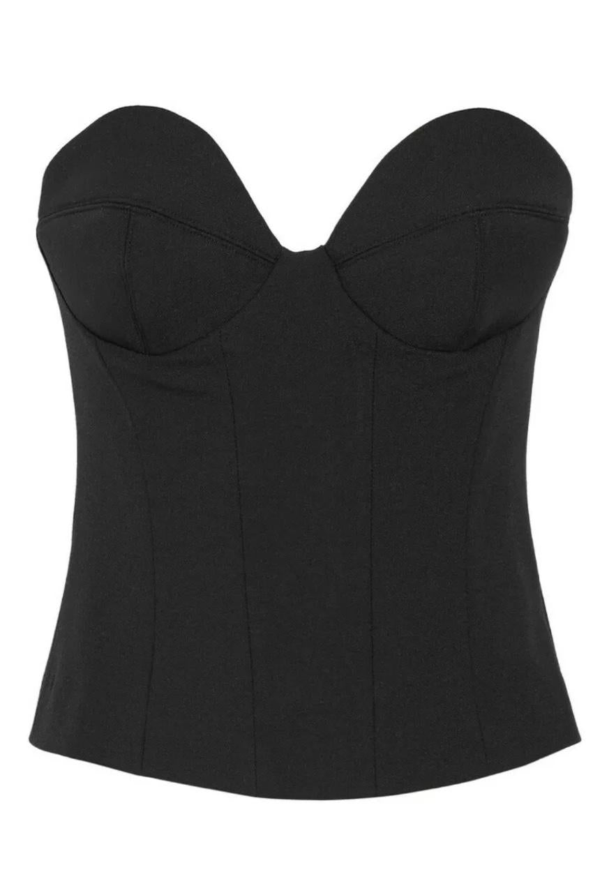 Chayalan Signature Black Bustier - Seen on Jodie Comer in Killing Eve