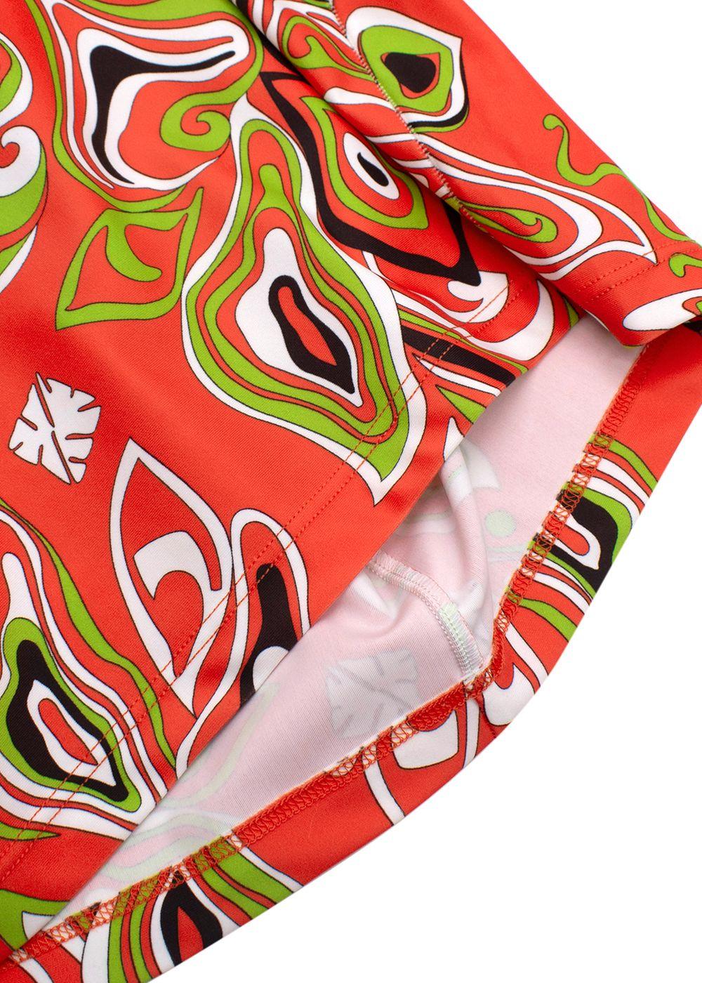 Emilio Pucci Printed Cut Out Mini Dress