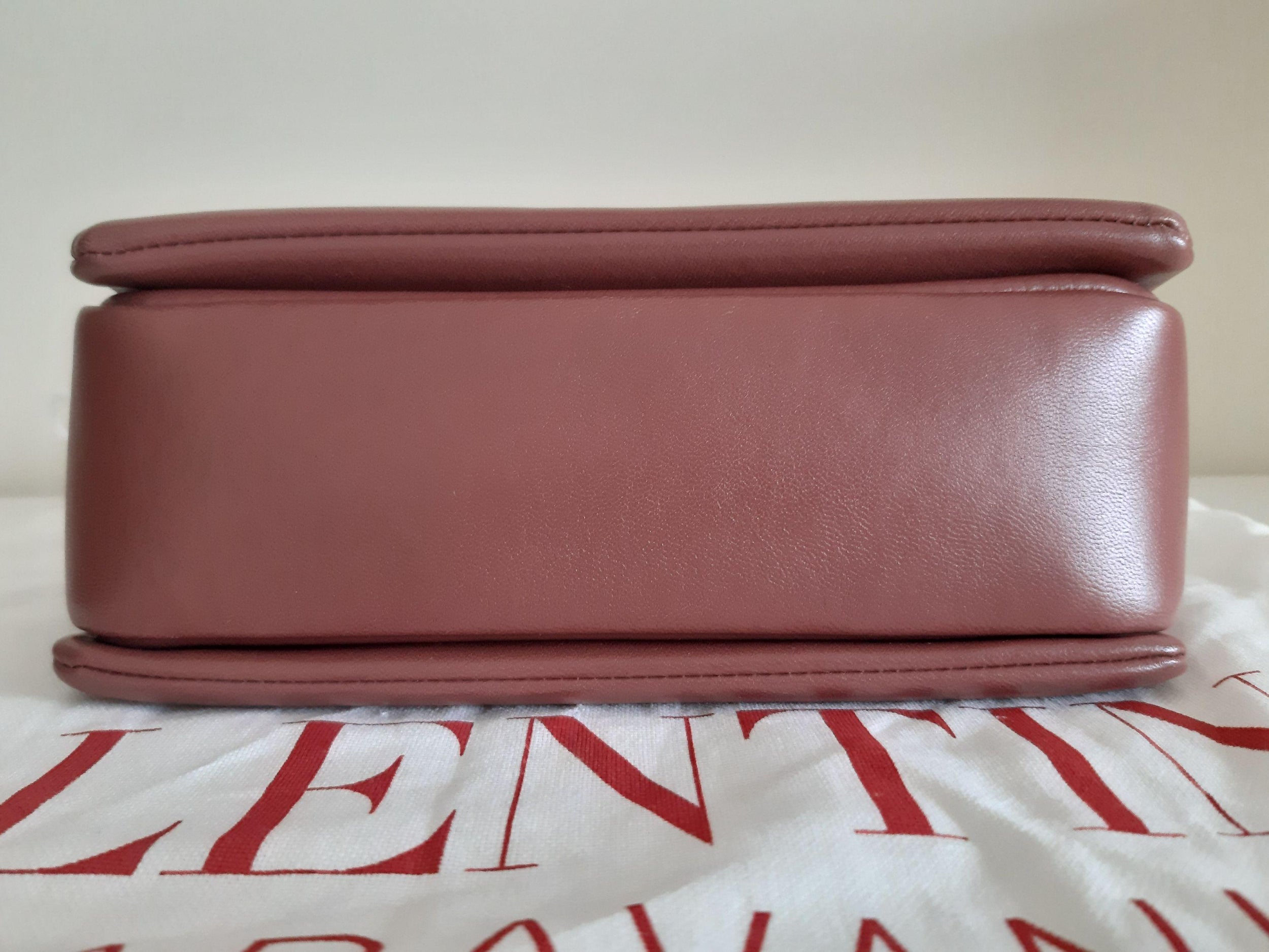 Valentino Rust One Stud Shoulder Bag