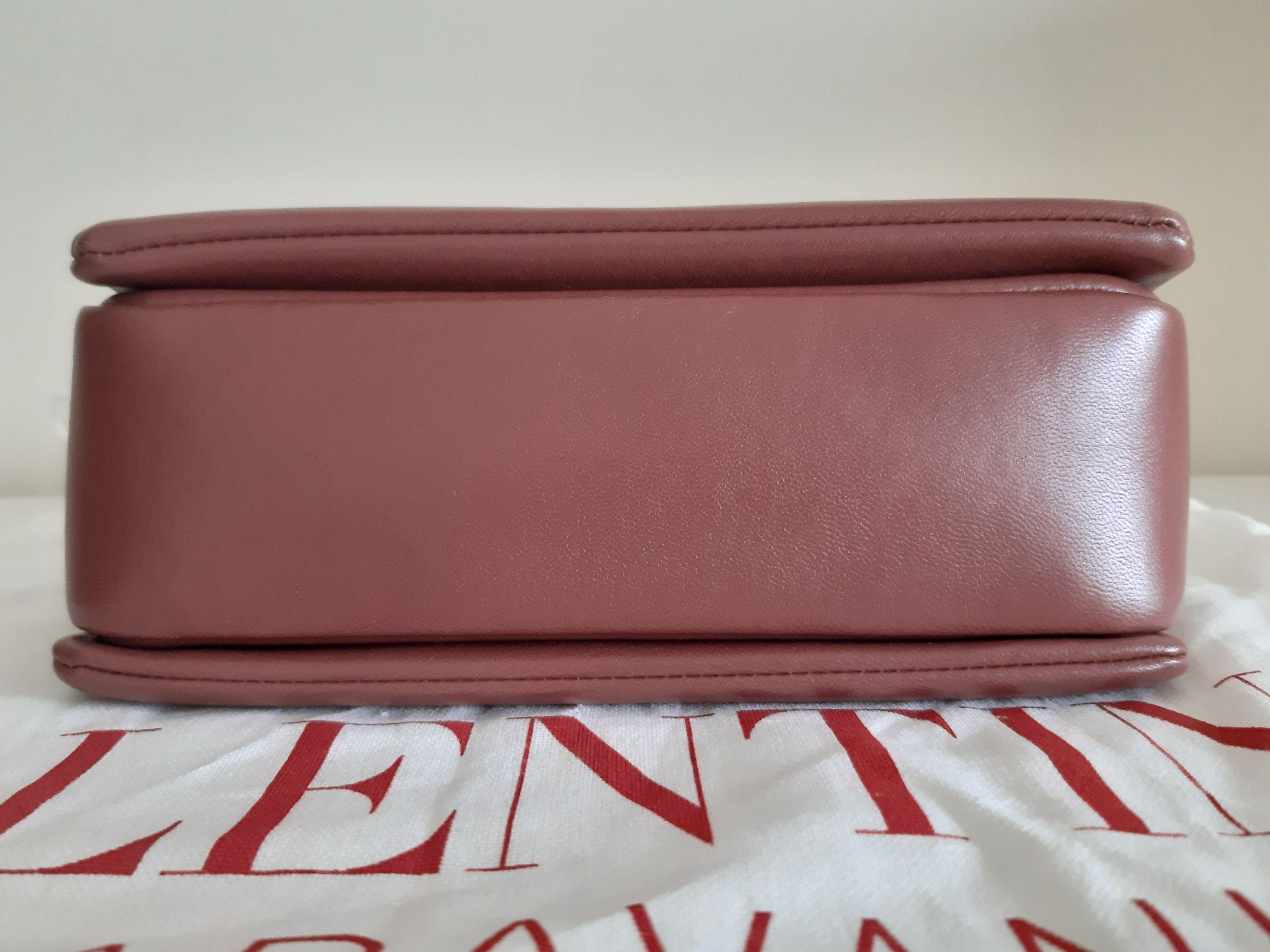 Valentino Rust One Stud Shoulder Bag