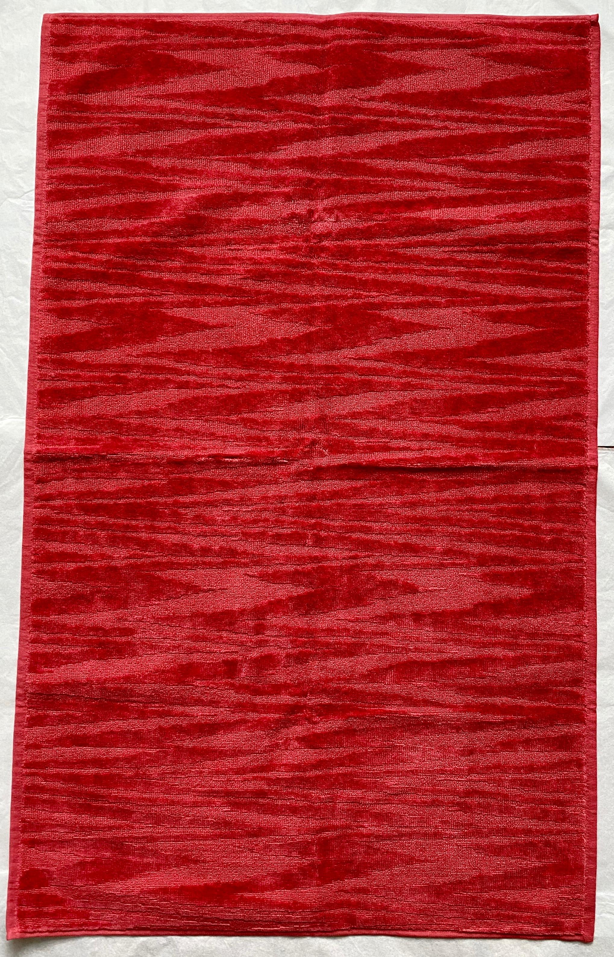 Missoni Home Set of 2 Red Cotton Towels
