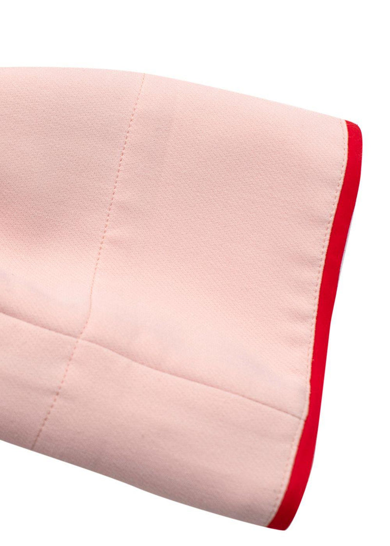Sleeper Pink and Red Trim Belted Stretch Robe