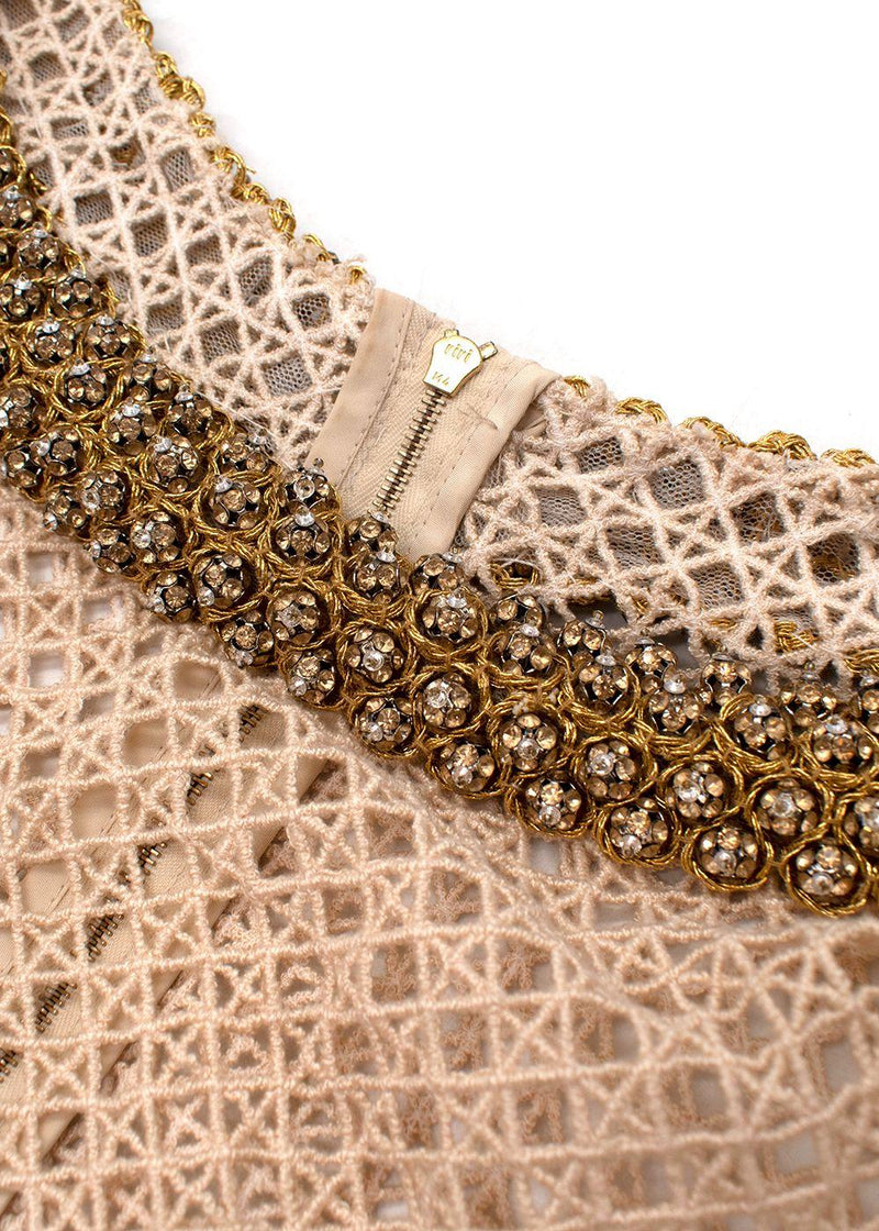 Embellished Crochet Top