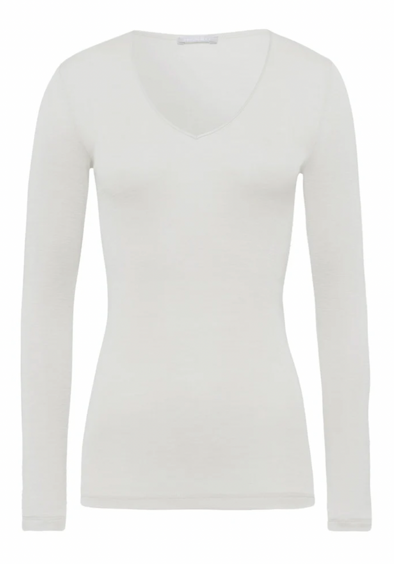 Hanro Cream Wool Blend Thermal Base Layer