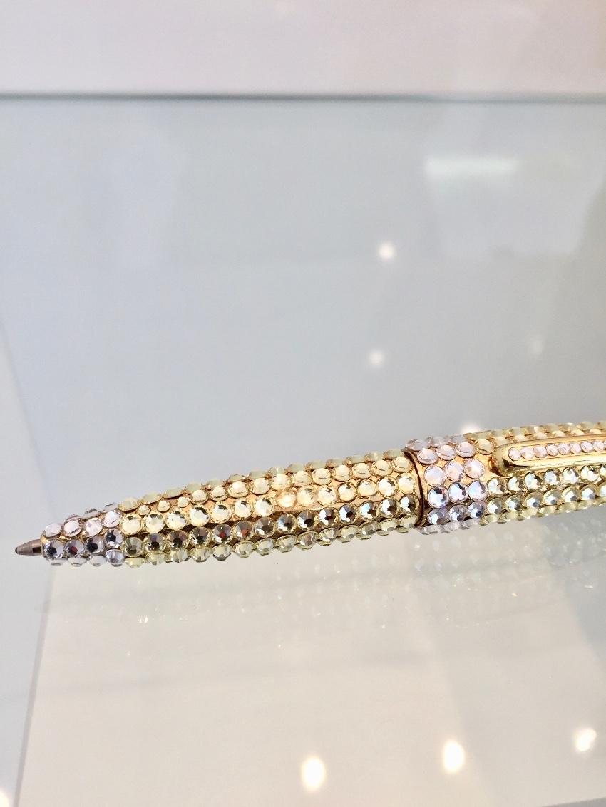 Ambrosia Gold Swarovski Crystal Ball Point Pen