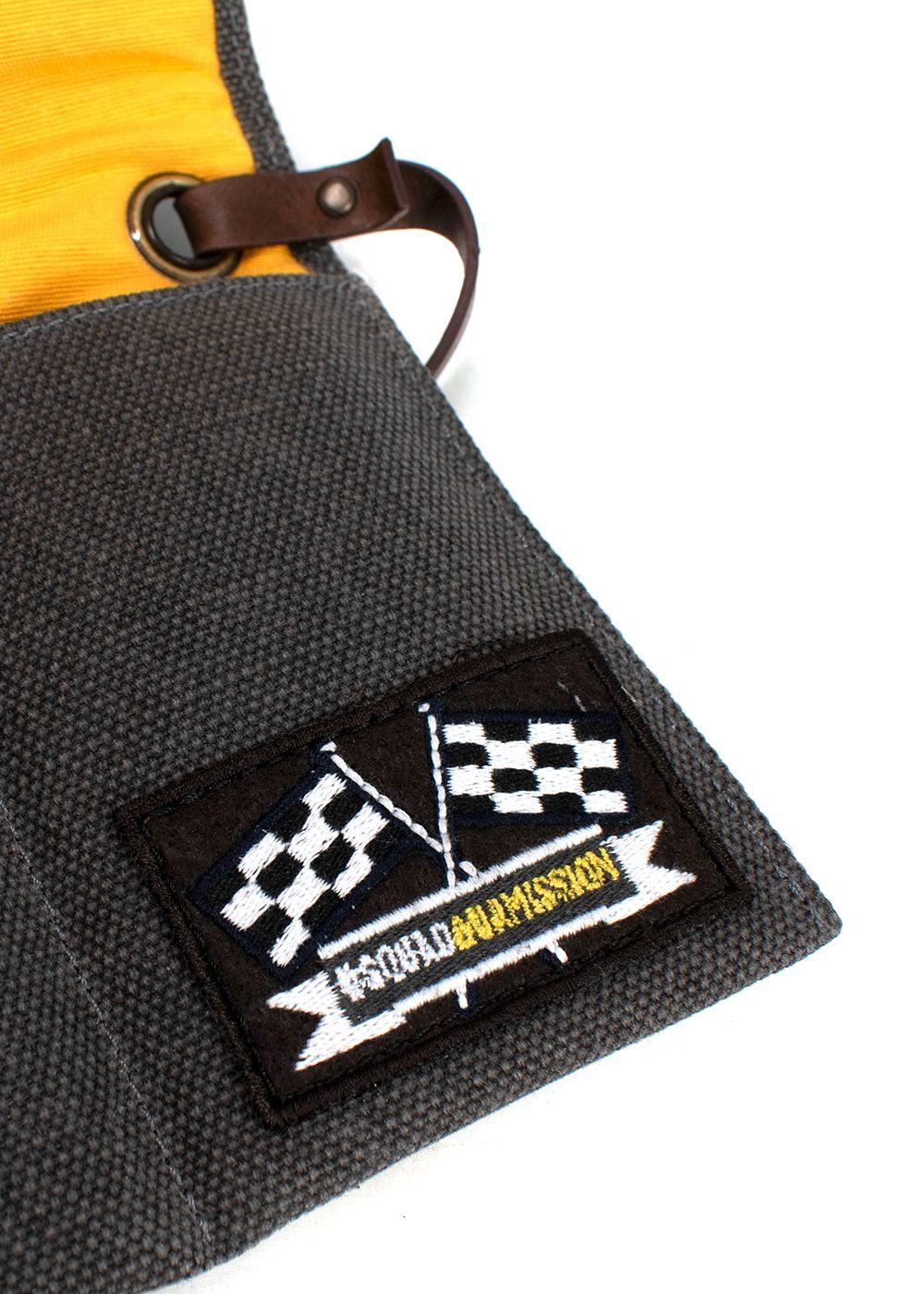 Breitling Grey Patch Detail Canvas Pouch