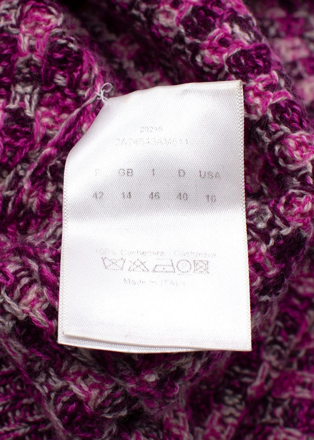 Dior Pink Bardot Cashmere Jumper