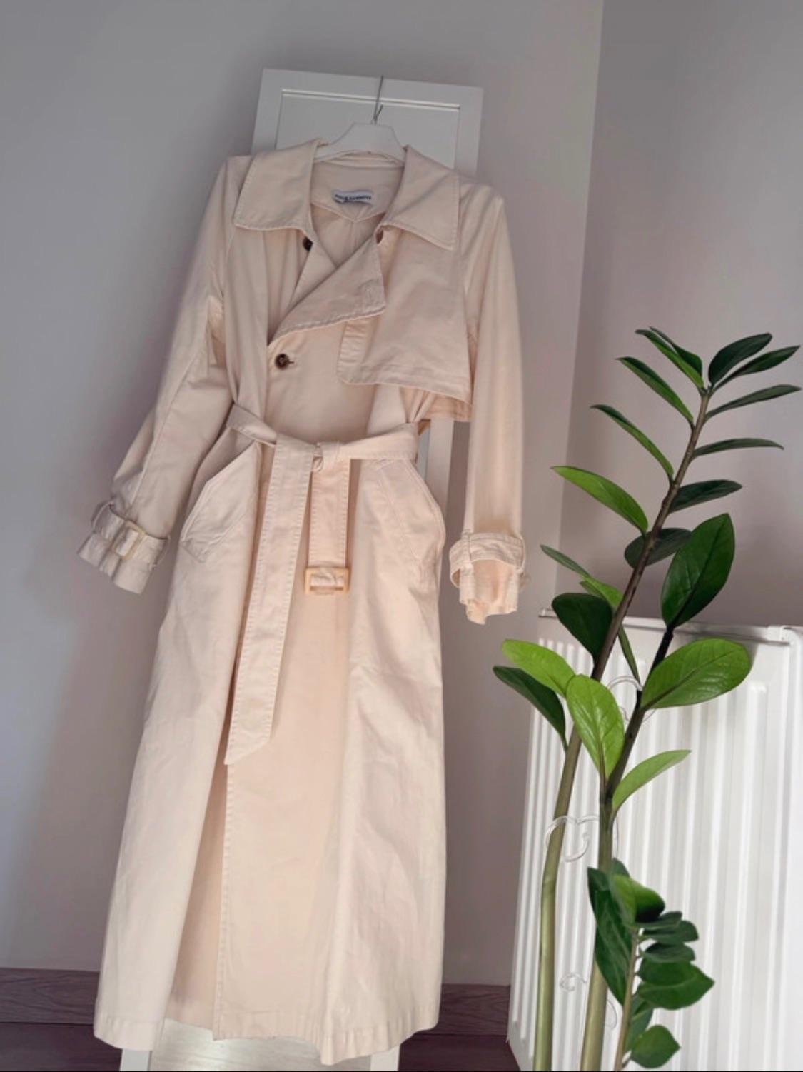Nour Hammour Cream Harriet Trench Coat