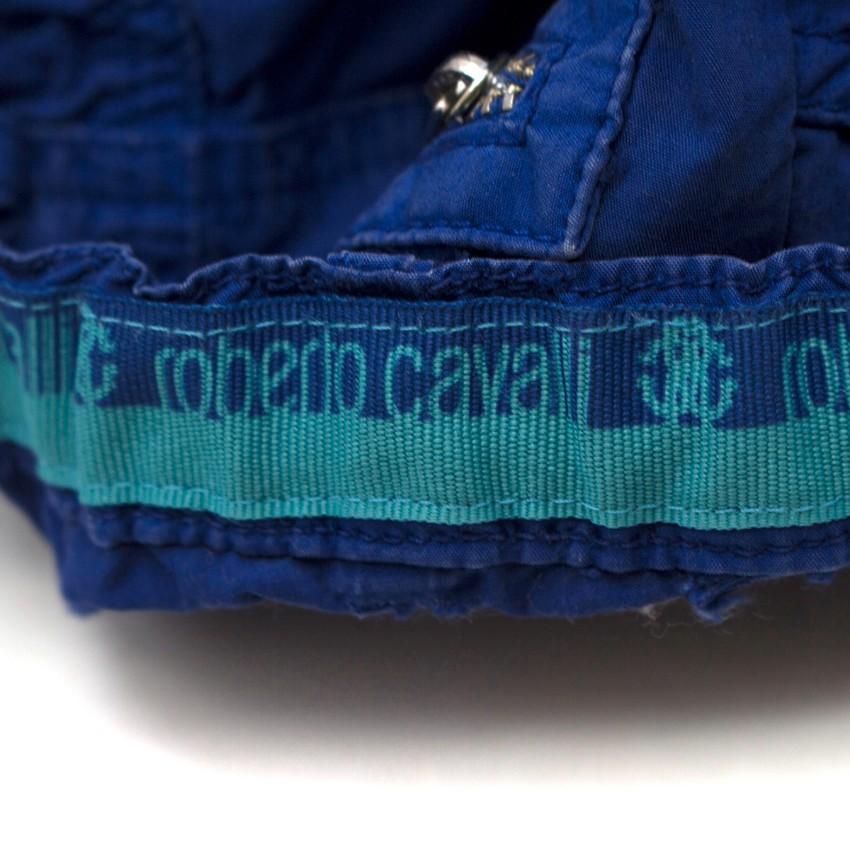 Roberto Cavalli Boys Blue Cargo Shorts