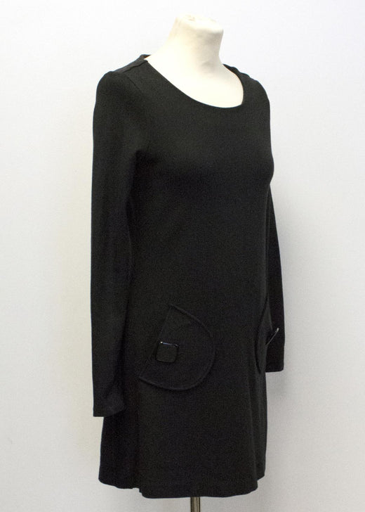 Tibi black jumper dress