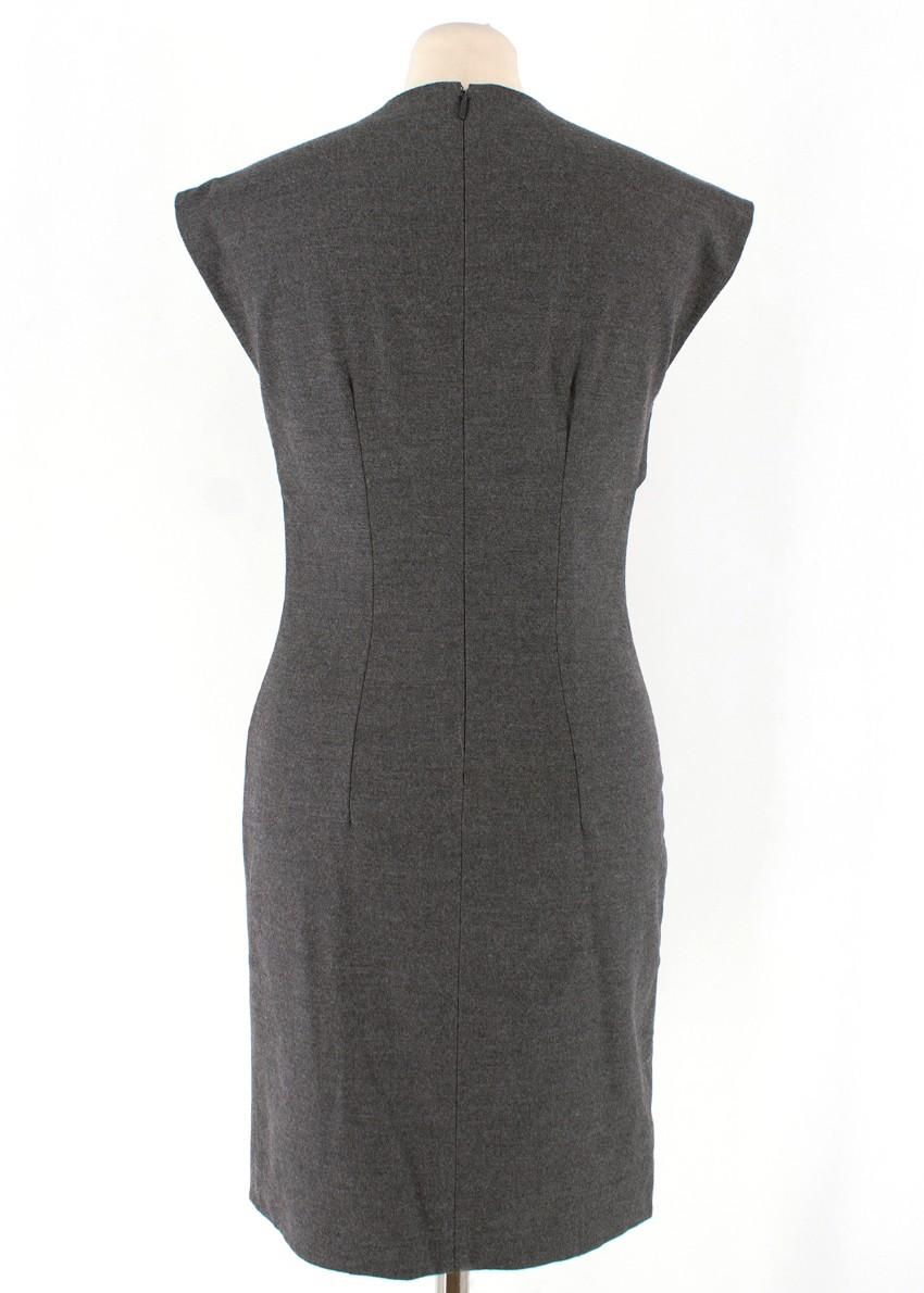 Gucci Grey Wool Tailored Dress