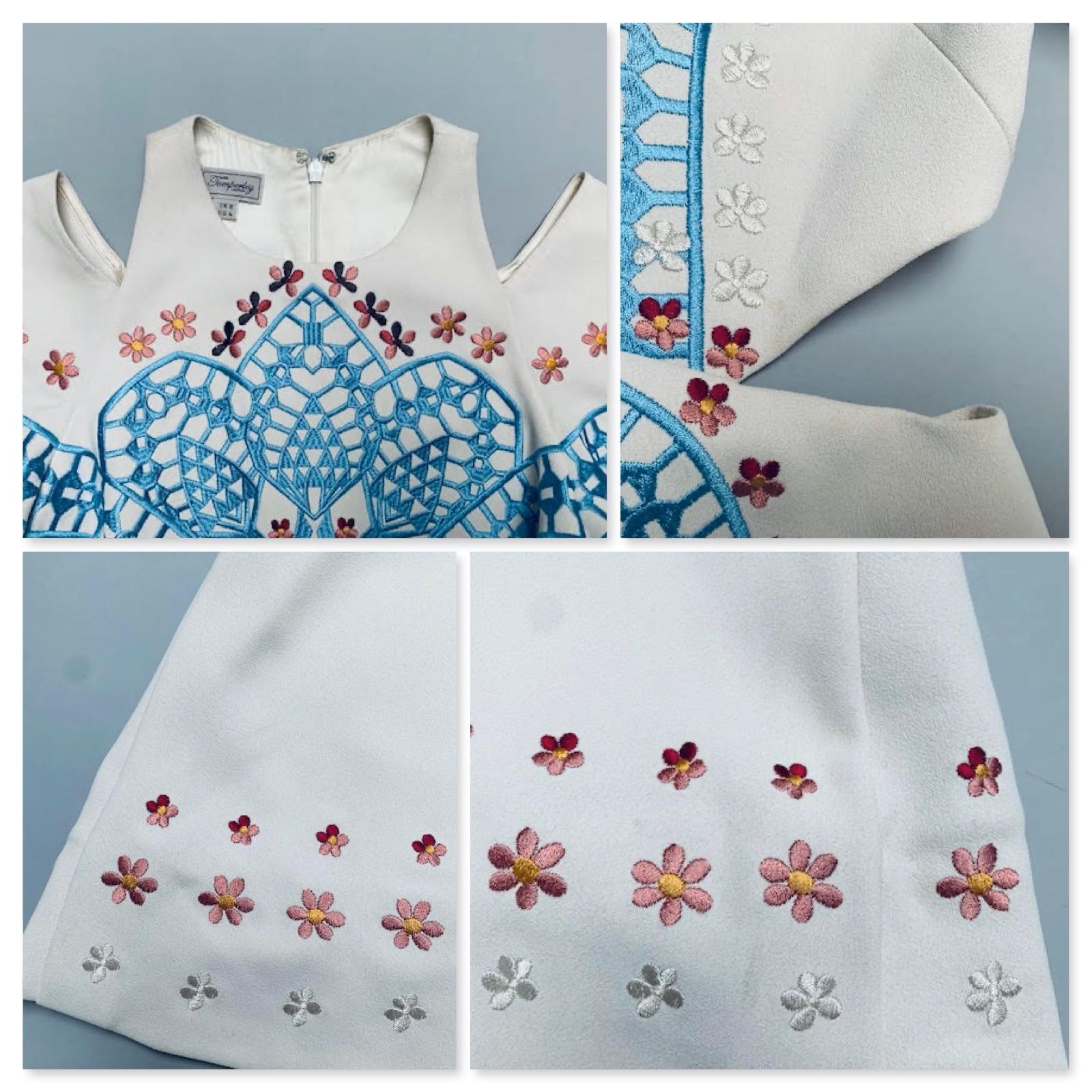Temperley London Cream Embroidered Juniper Dress