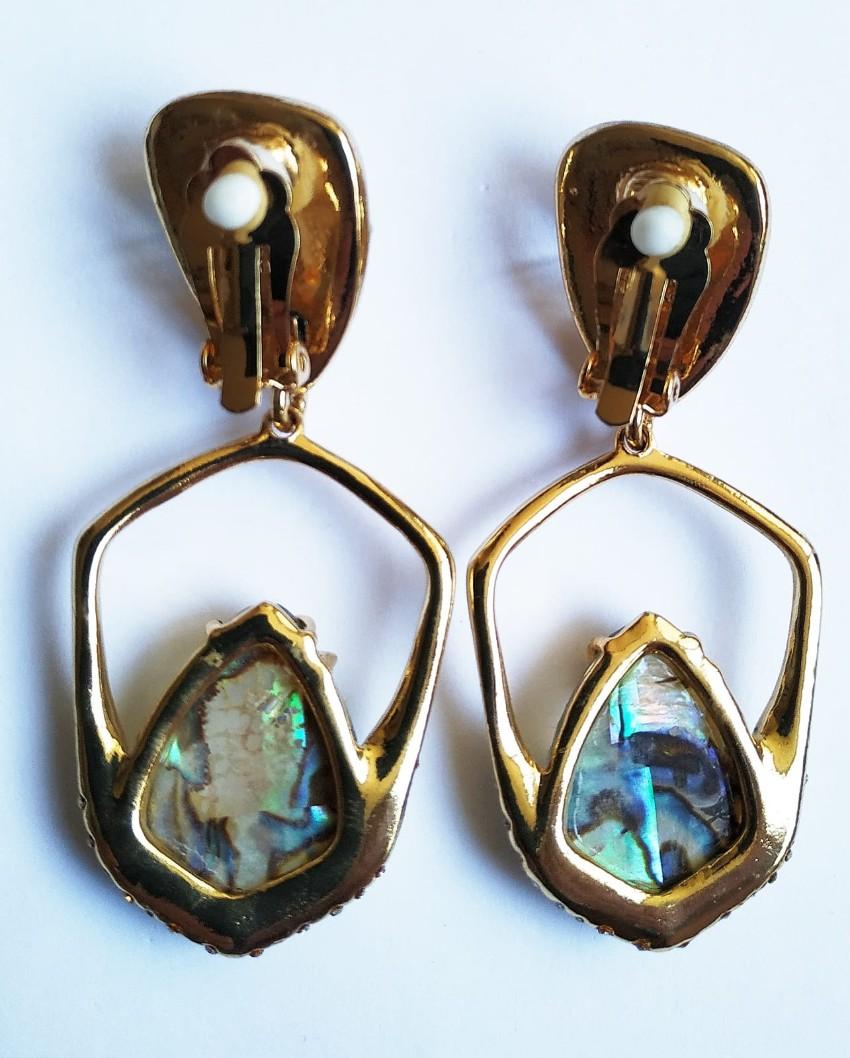 Alexis Bitter Miss Havisham Kinetic Gold Moonstone Earrings