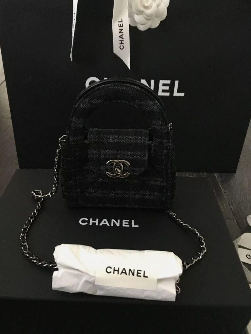 Chanel Nano Denim Shopping Bag