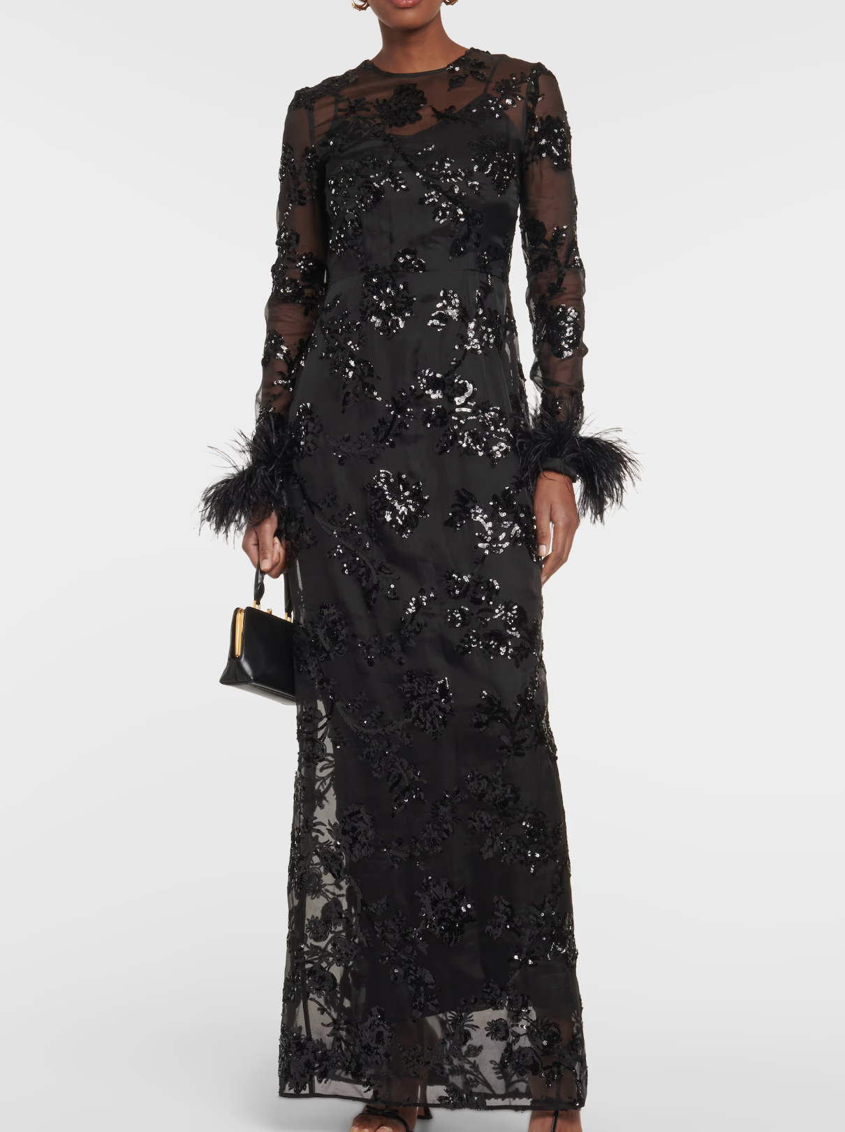 Erdem Malvina Embellished Silk Gown