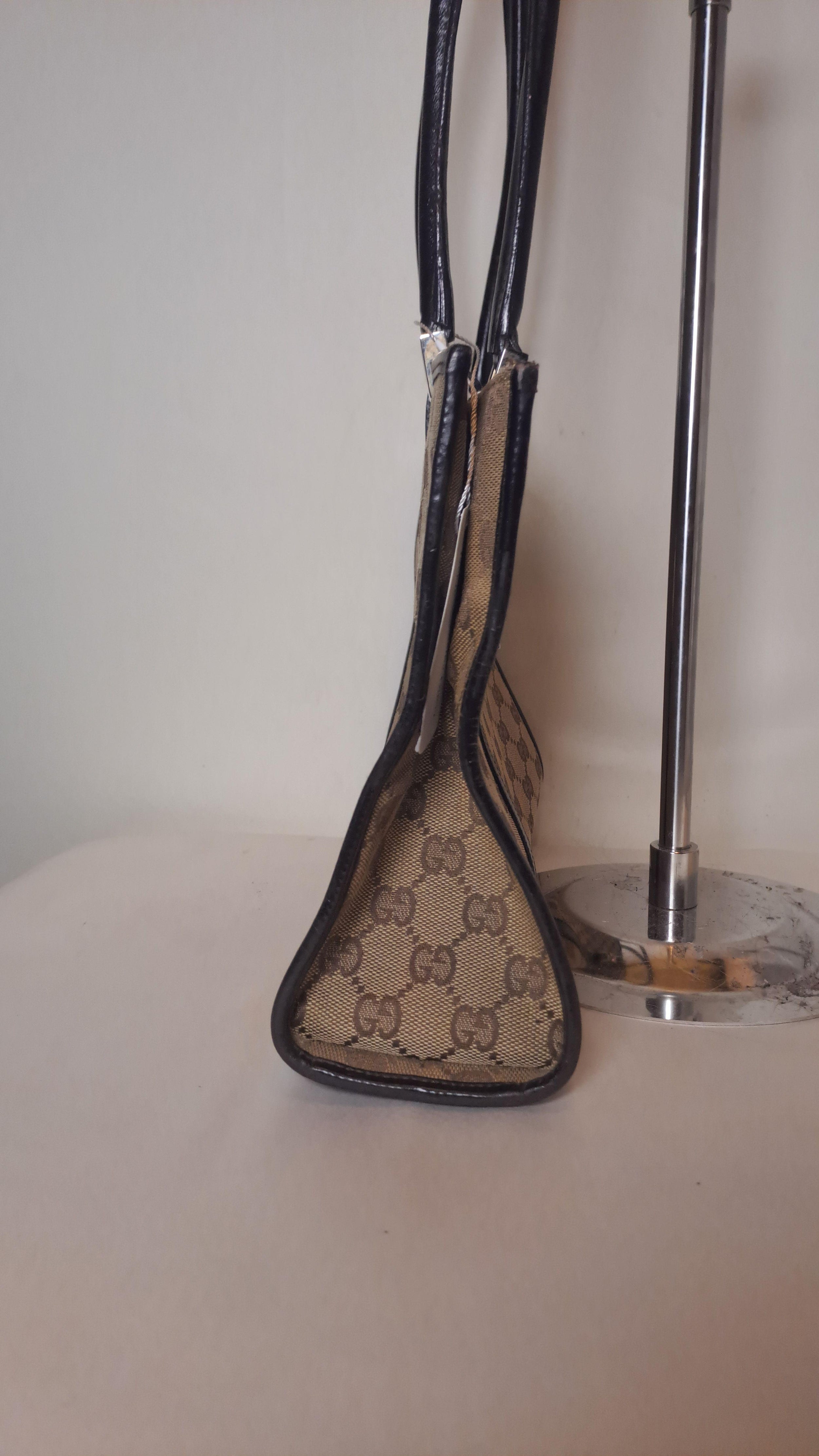 Gucci Vintage Brown Monogram Jackie Shoulder Bag