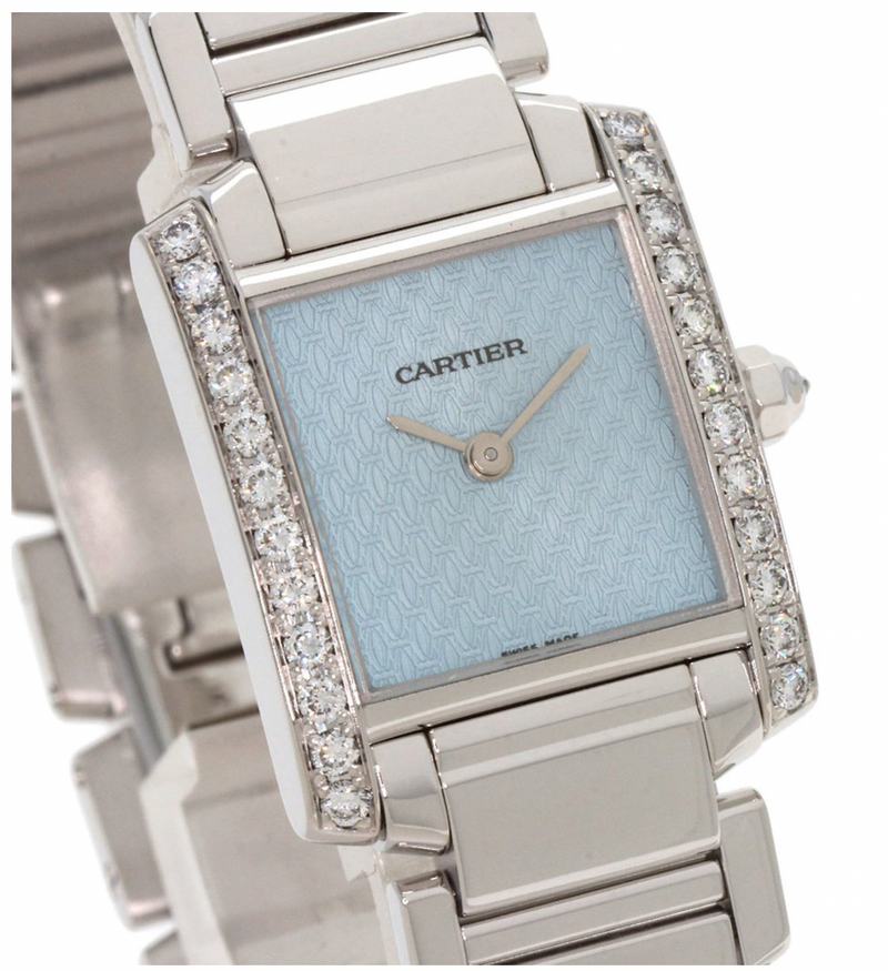 Cartier Tank Française Cadran C Motif White Gold Watch