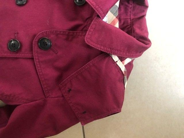 pink cotton gabardine trench coat