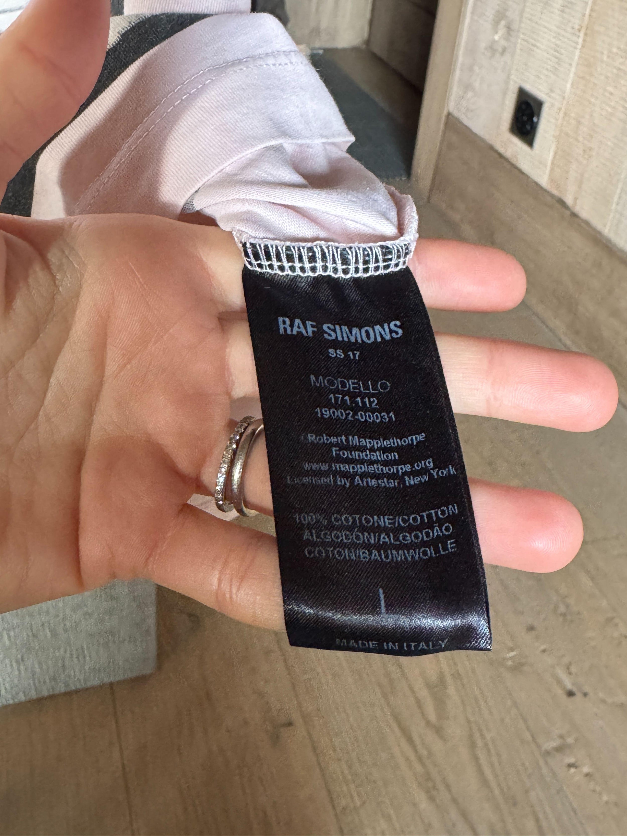 Raf Simons Pink Cotton T-Shirt