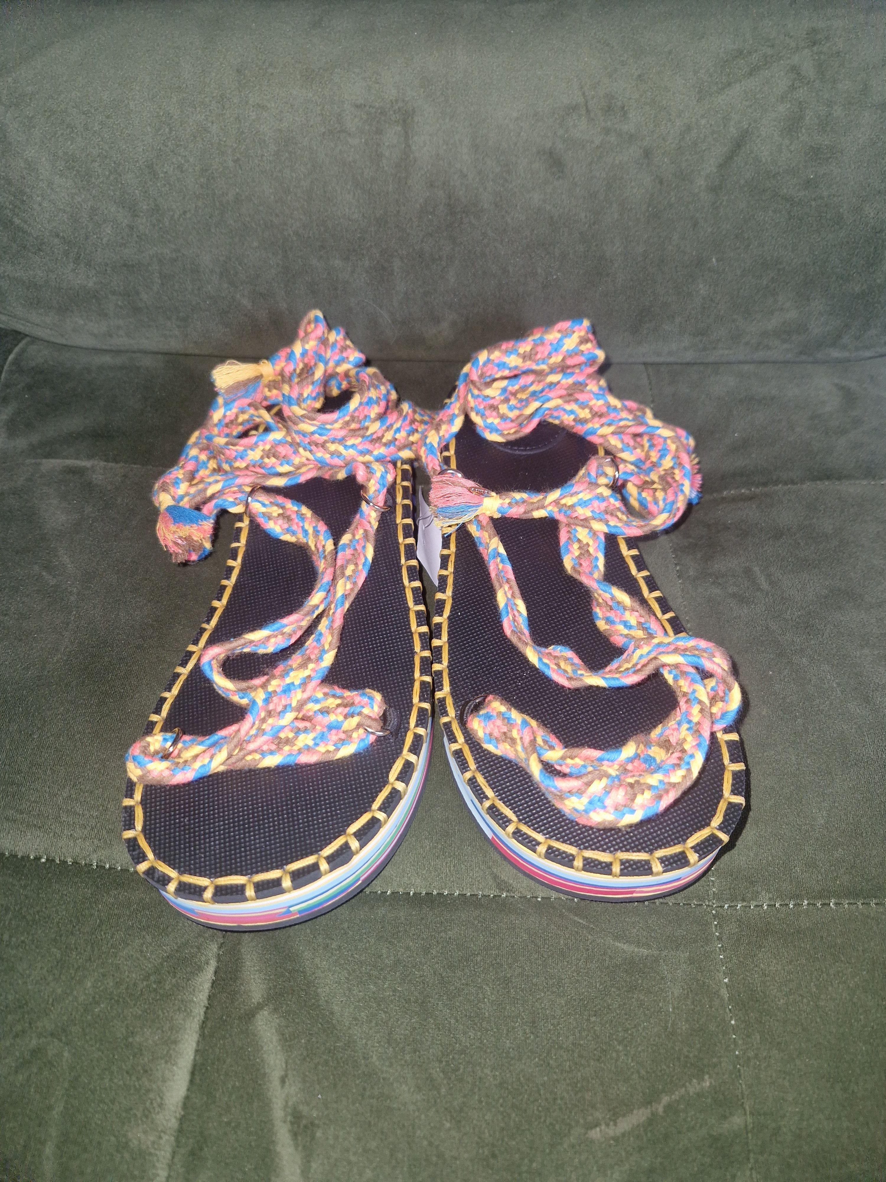 Lou Braided Cord Platform Sandals