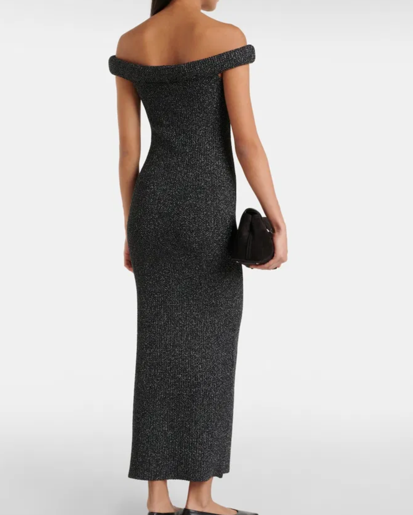 Toteme Off-Shoulder Knit Maxi Dress