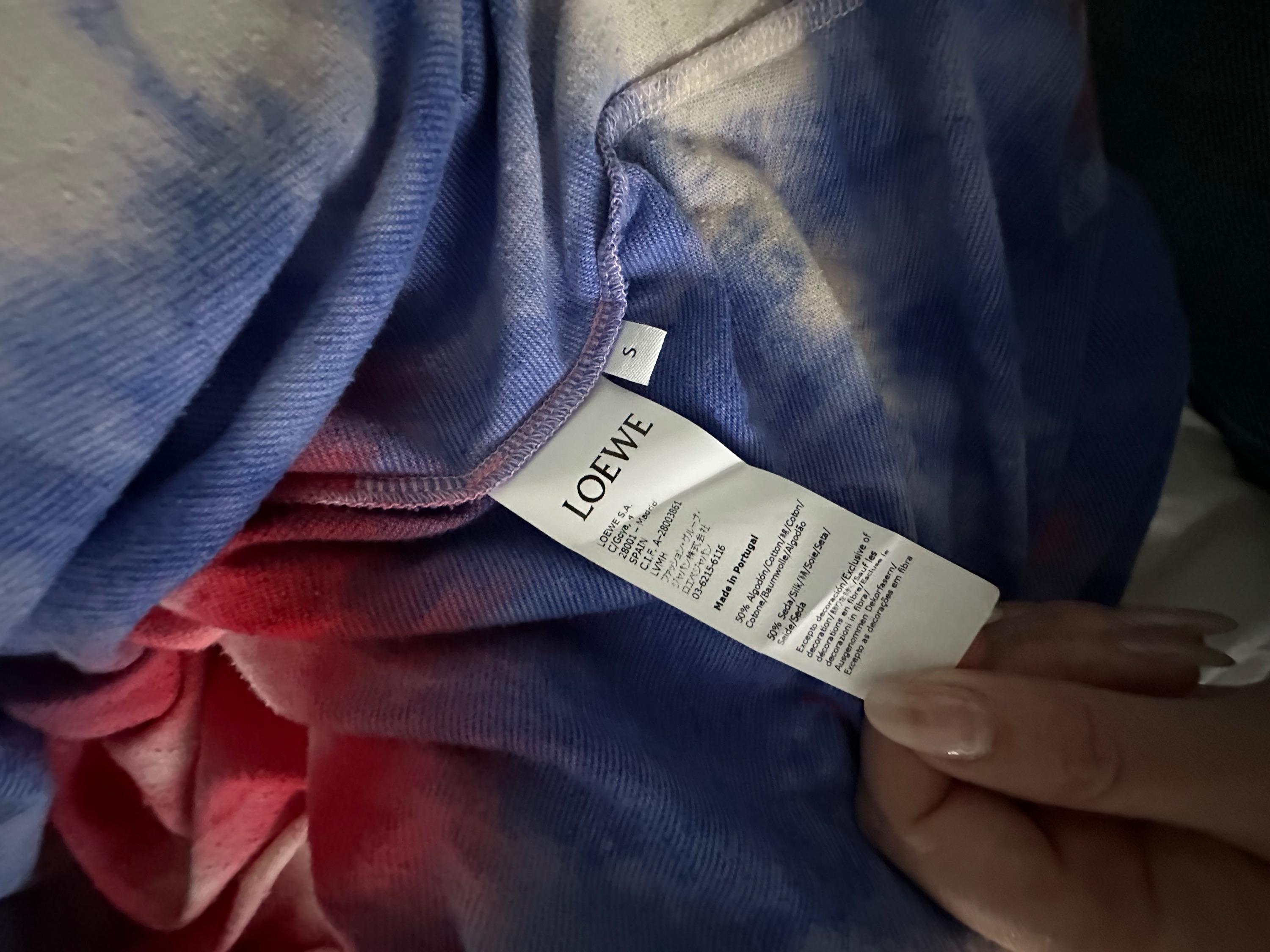 Loewe Paula’s Ibiza red & blue tie dye top and skirt