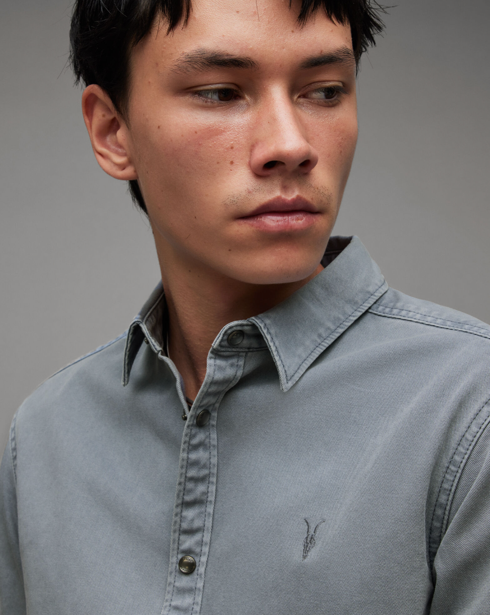 All Saints Staveley Ramskull Embroidered Shirt