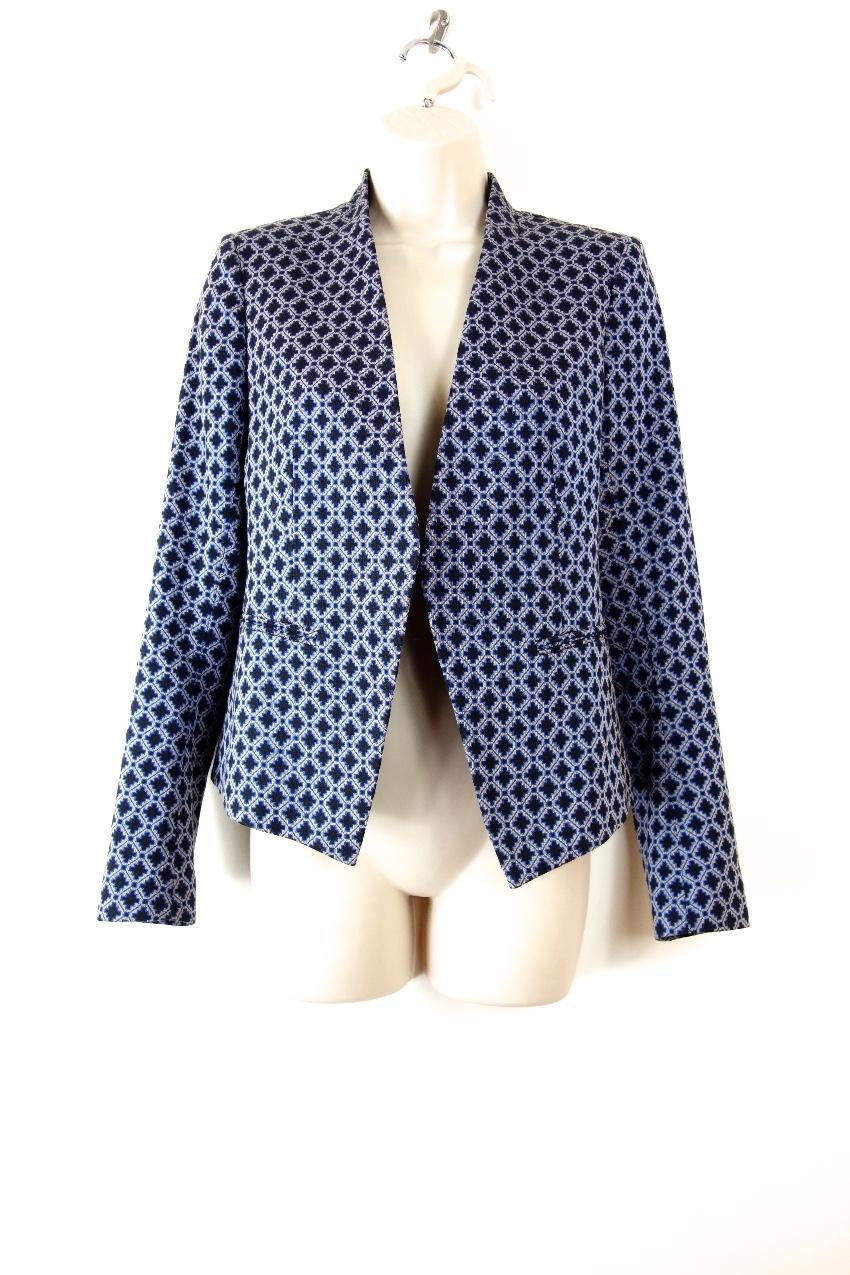 Theory stretch-wool geometric jacket