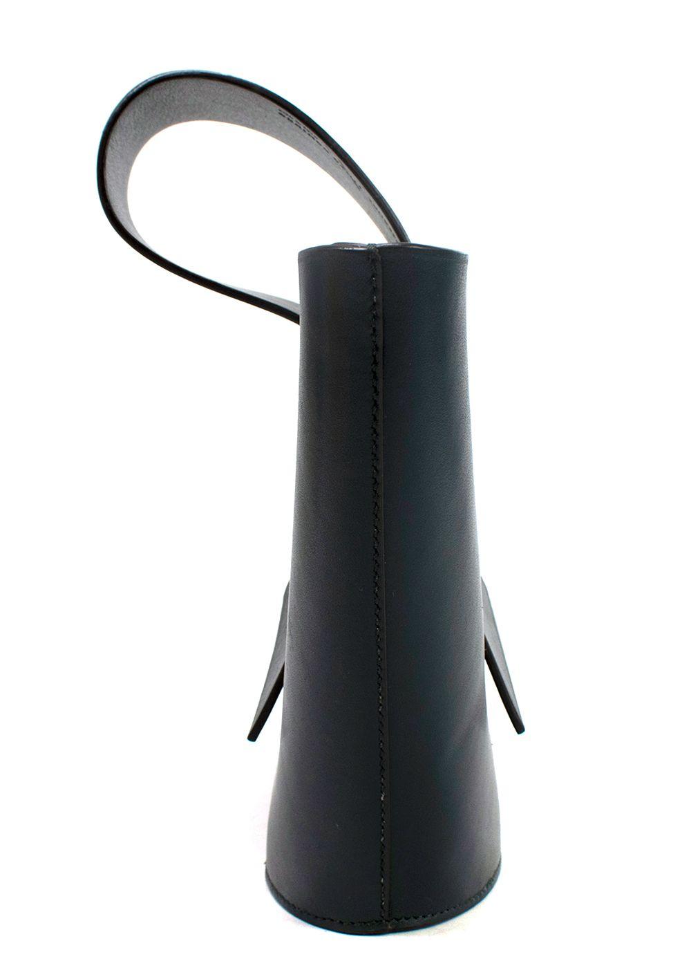 Carolina Santo Domingo Dark Green Leather Shoulder Bag