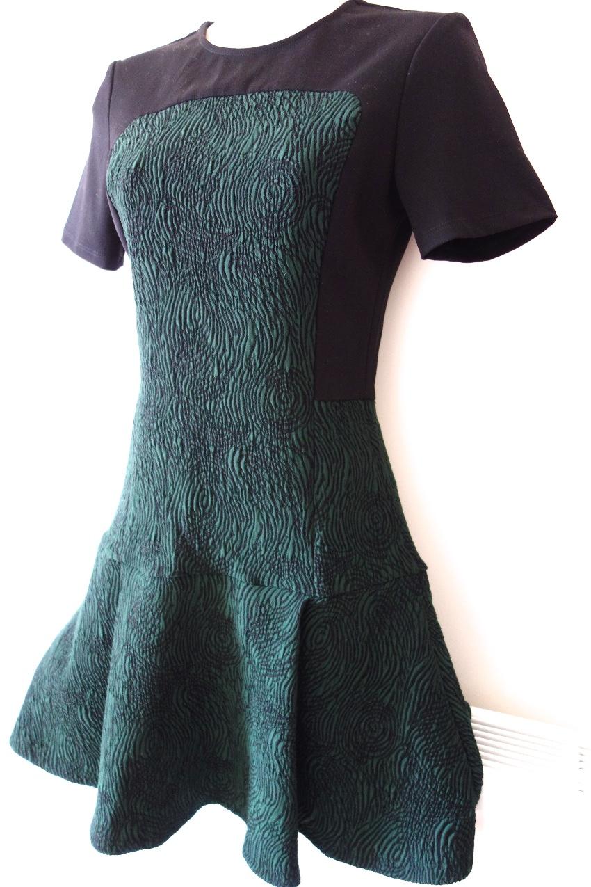 Opening Ceremony Swirl Jacquard Cascade Dress