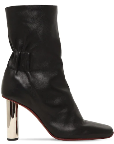 Proenza Schouler 100mm Leather Ankle Boots W/ Metal Heel