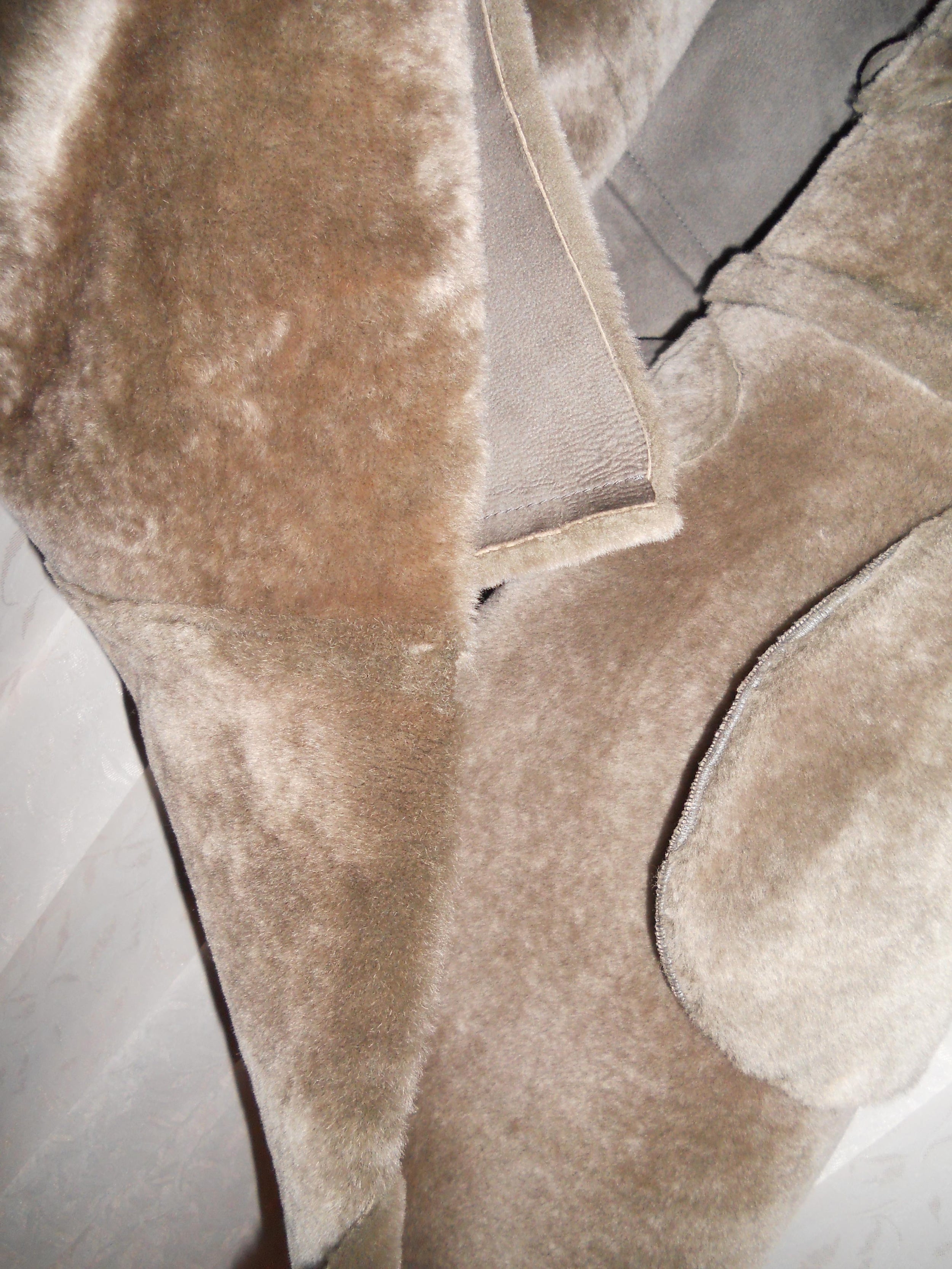 Nicole Farhi Sheared Shearling Duffle Coat
