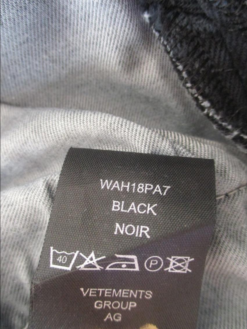 Vetements x Levis Black Jeans