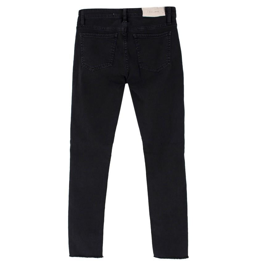IRO Jarod Ajuste Distressed Black Jeans