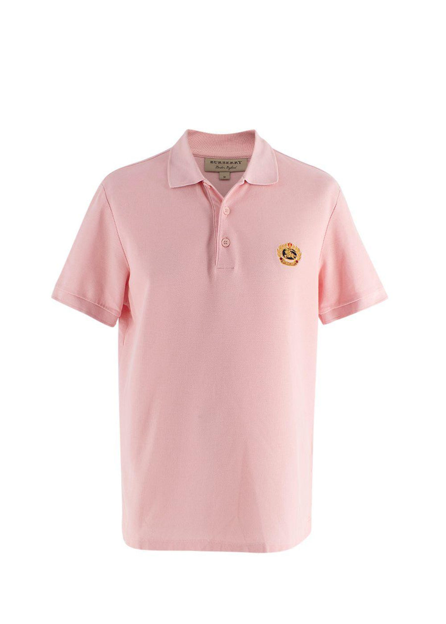 Burberry Pink Logo Polo Shirt