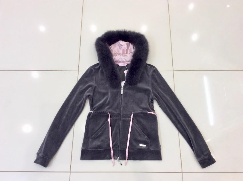 Blumarine Limited Edition Fox Fur & Velour Tracksuit
