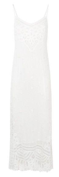LoveShackFancy White Crochet Maxi Dress
