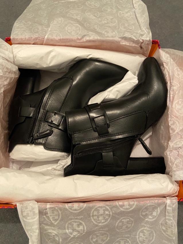 Tory Burch Colton Black Leather Bootie
