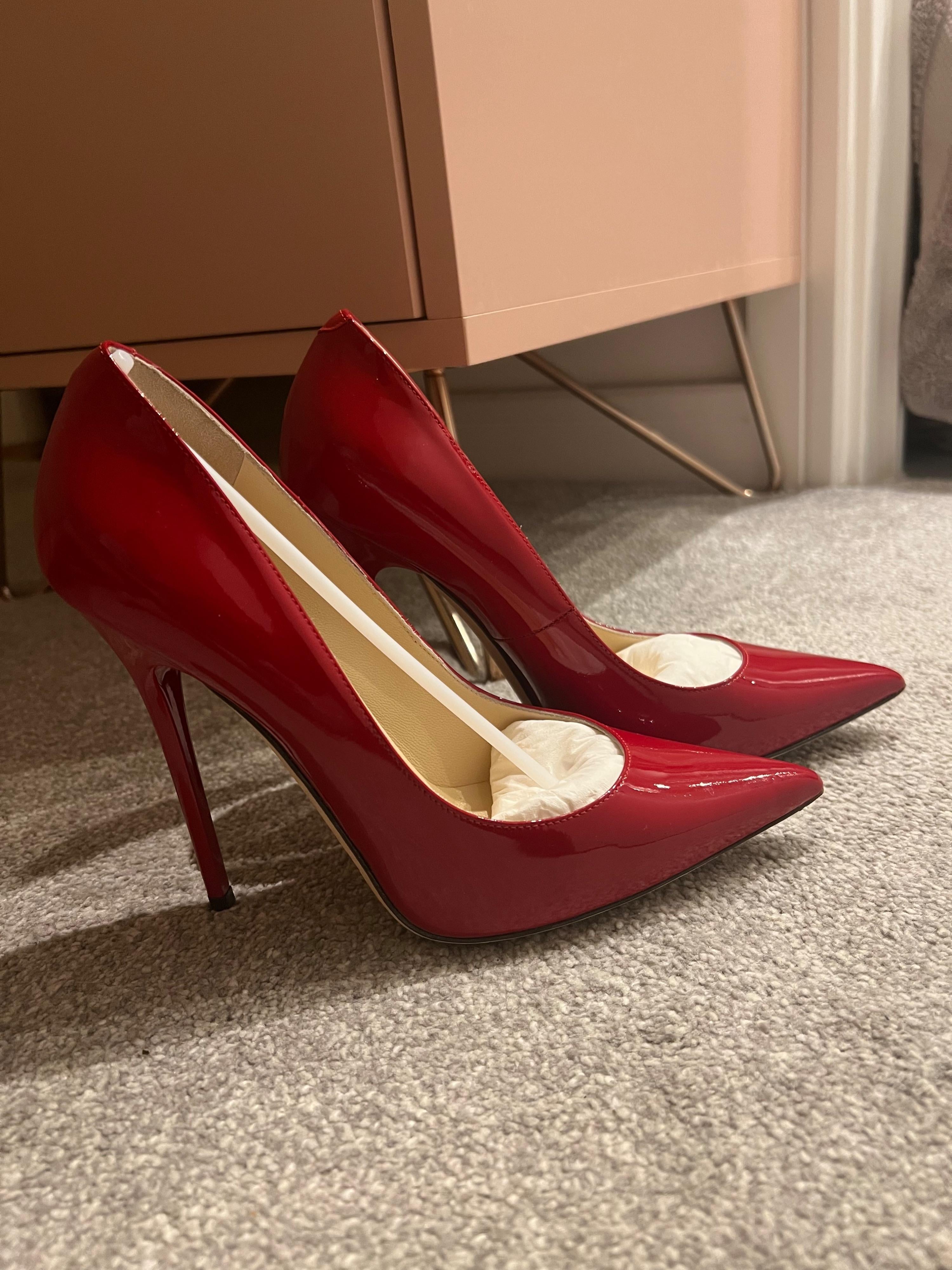 Red Patent Anouk 120mm Pumps