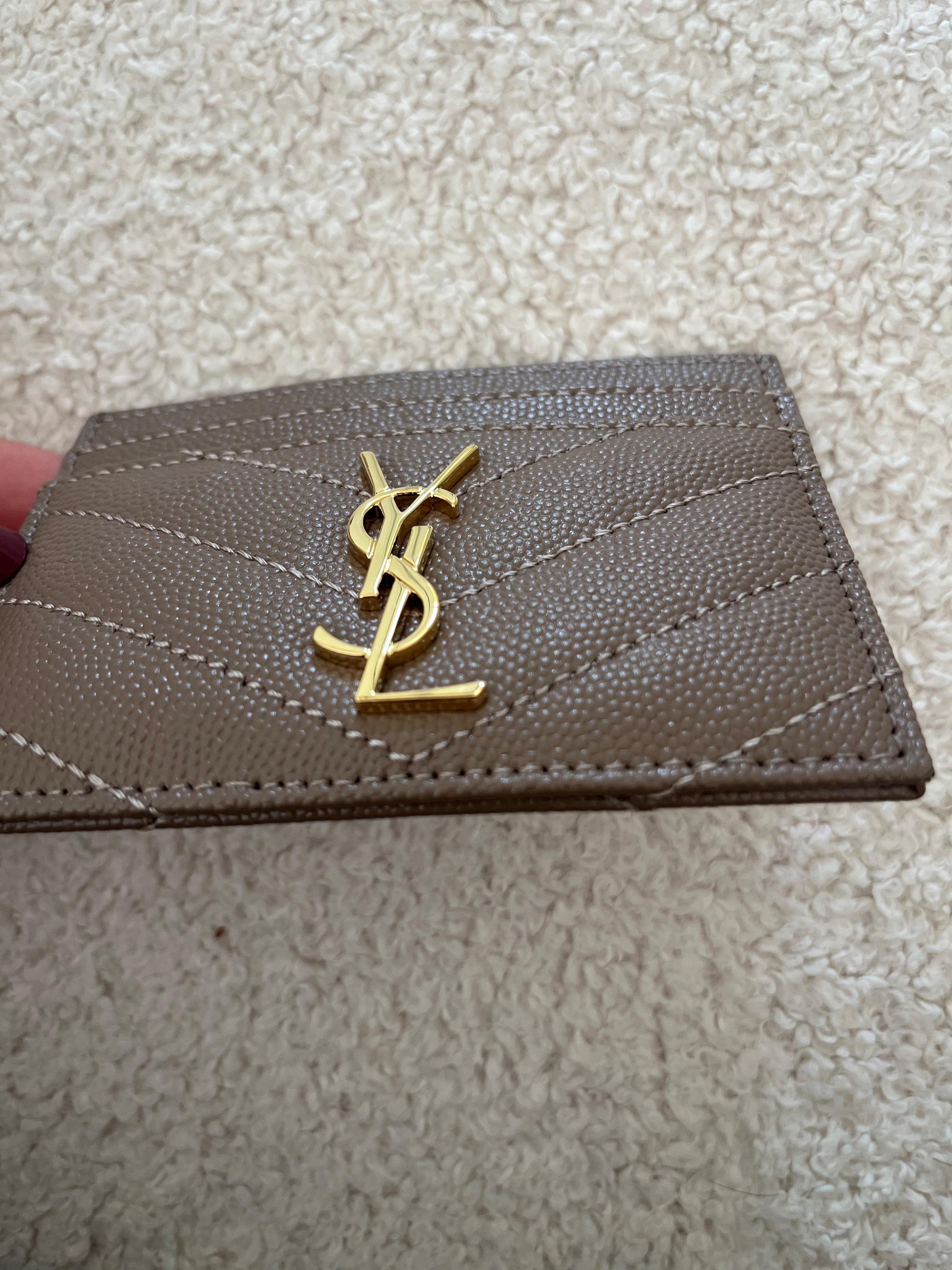 Saint Laurent Leather Card Holder
