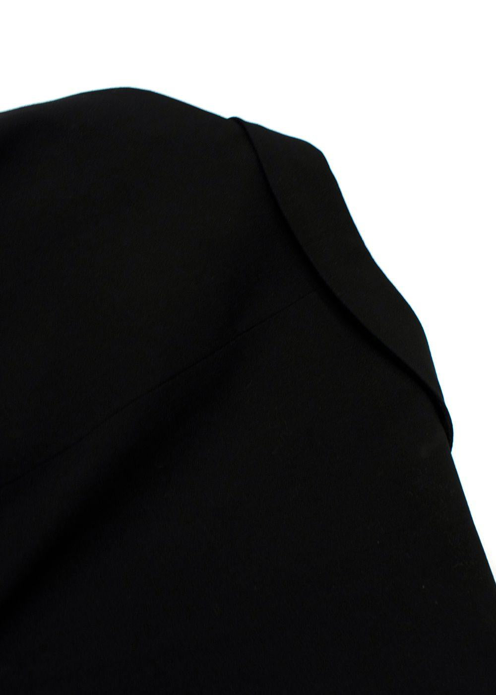 Jil Sander Black Single Breasted Wool Blend Blazer