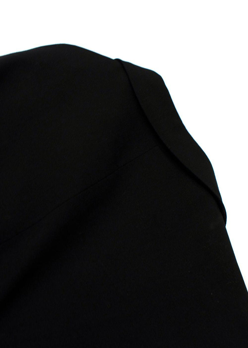 Jil Sander Black Single Breasted Wool Blend Blazer